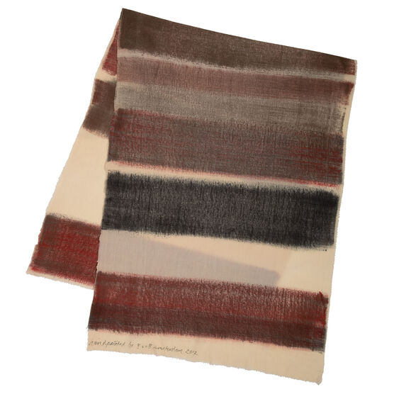 Hand painted silk scarf